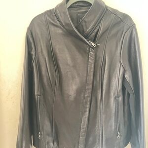 Sam Ed Women's Black Leather Jacket